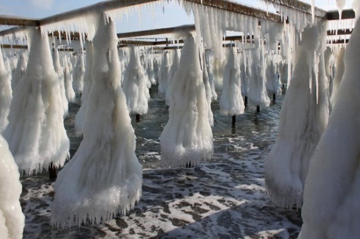Замерзшее Черное море