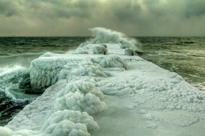 Замерзшее Черное море